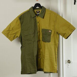 Dickies Green Short Sleeve Button Up Shirt